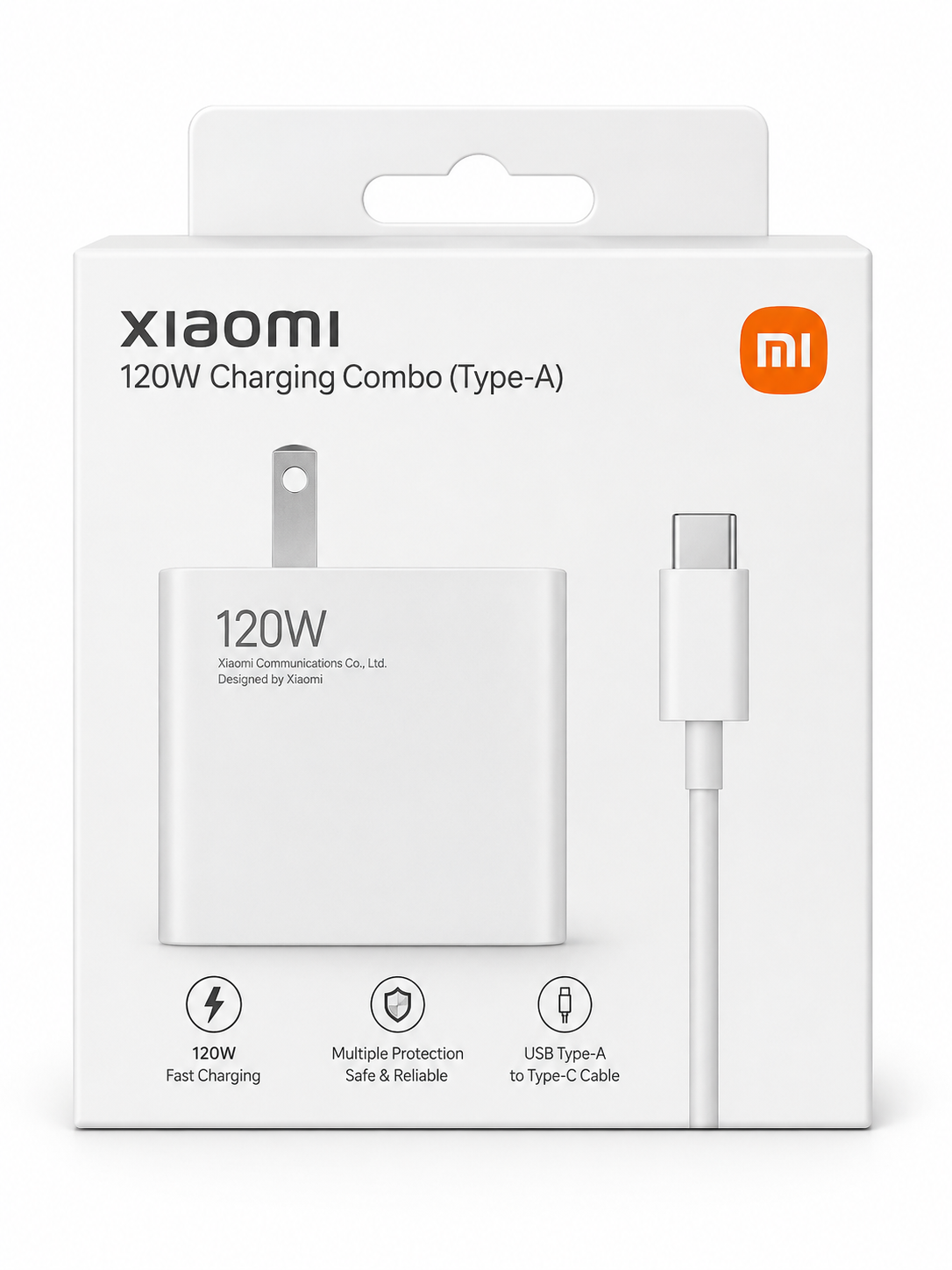 COMBO XIAOMI TURBO CARGADOR 120W + CABLE USB A USB-C