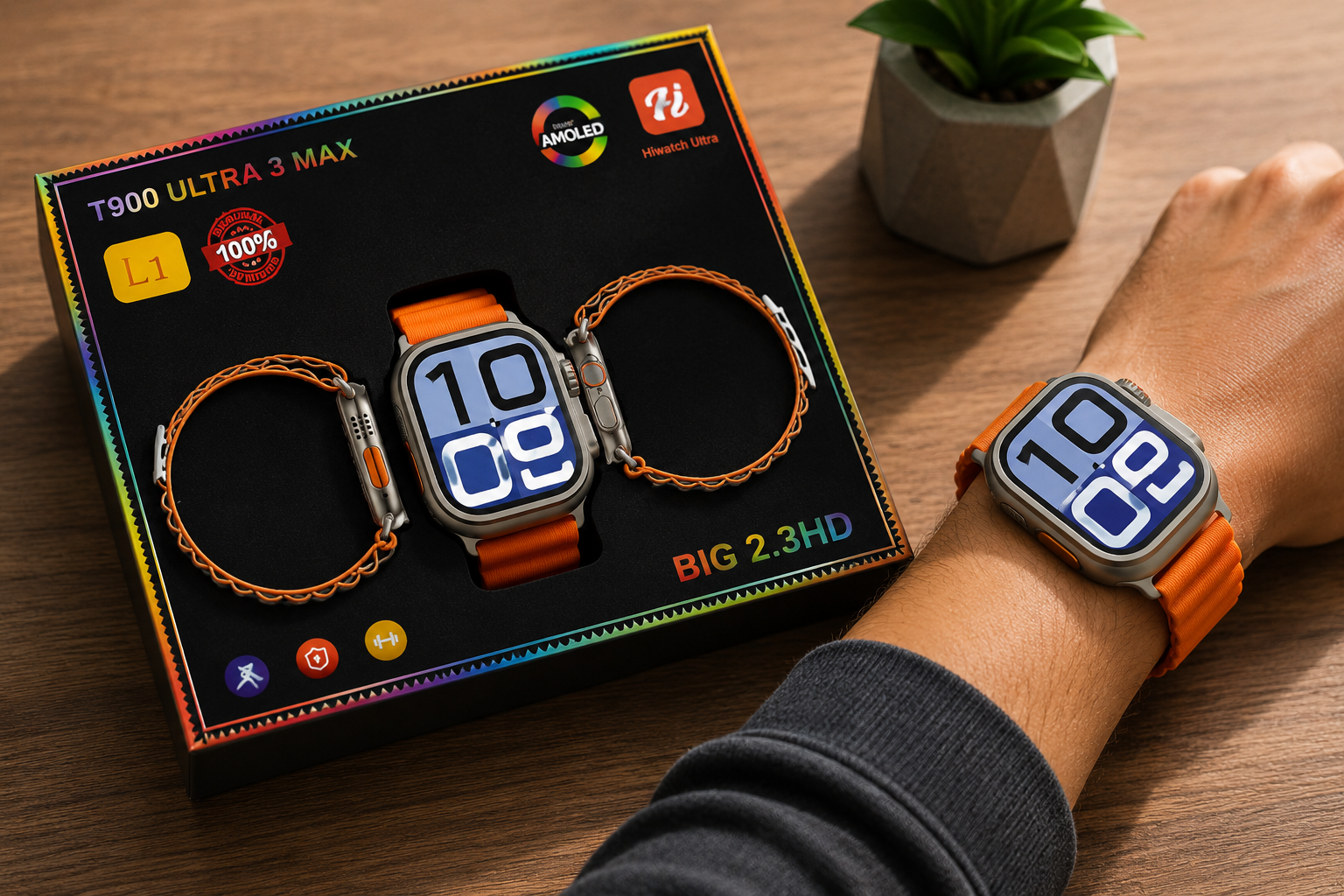 SMARTWATCH  T900 ULTRA 3 MAX