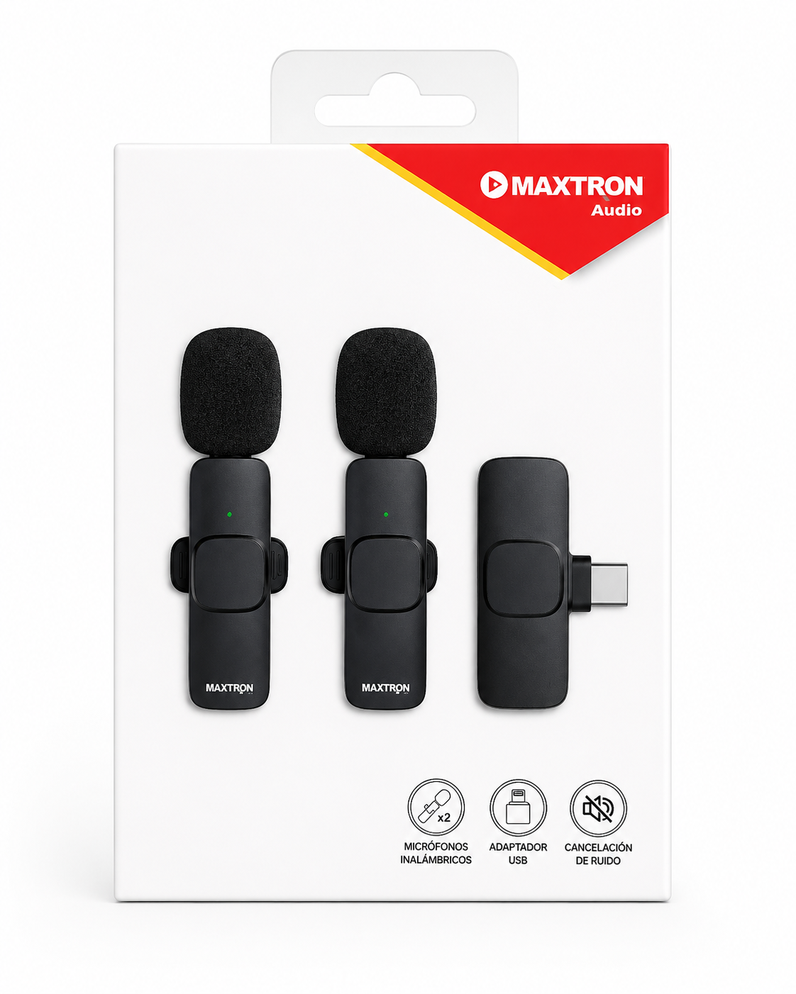 Micrófono Inalámbrico Doble Solapero Maxtron Streaming Artist MX M168