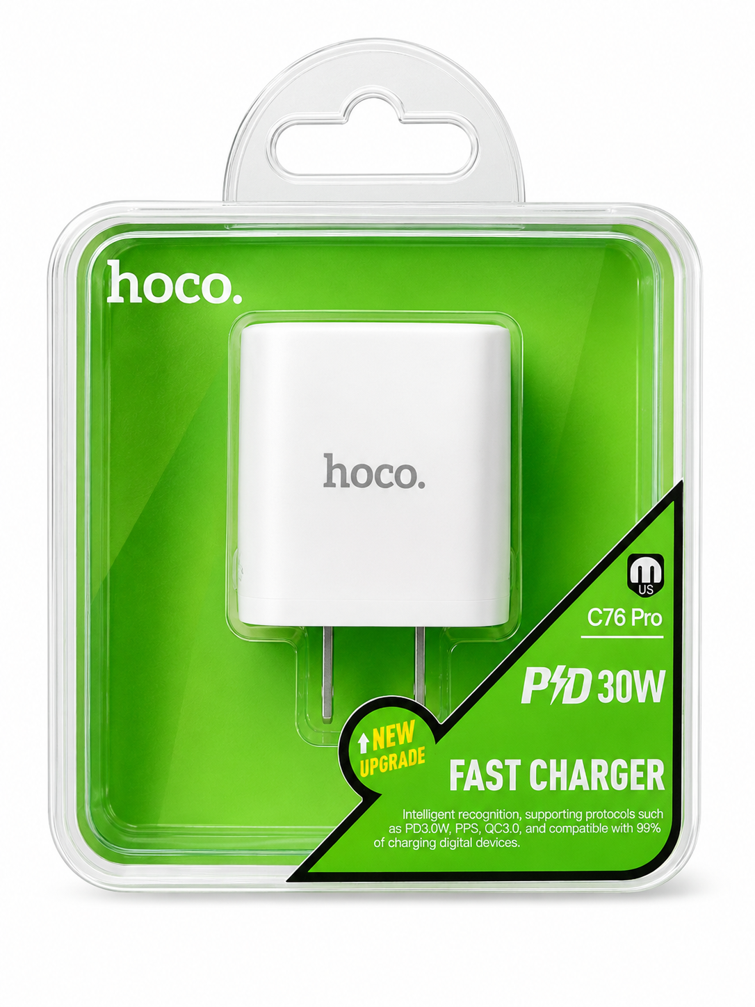 CARGADOR DE  CARGA RÁPIDA HOCO C76 PRO PD 30W