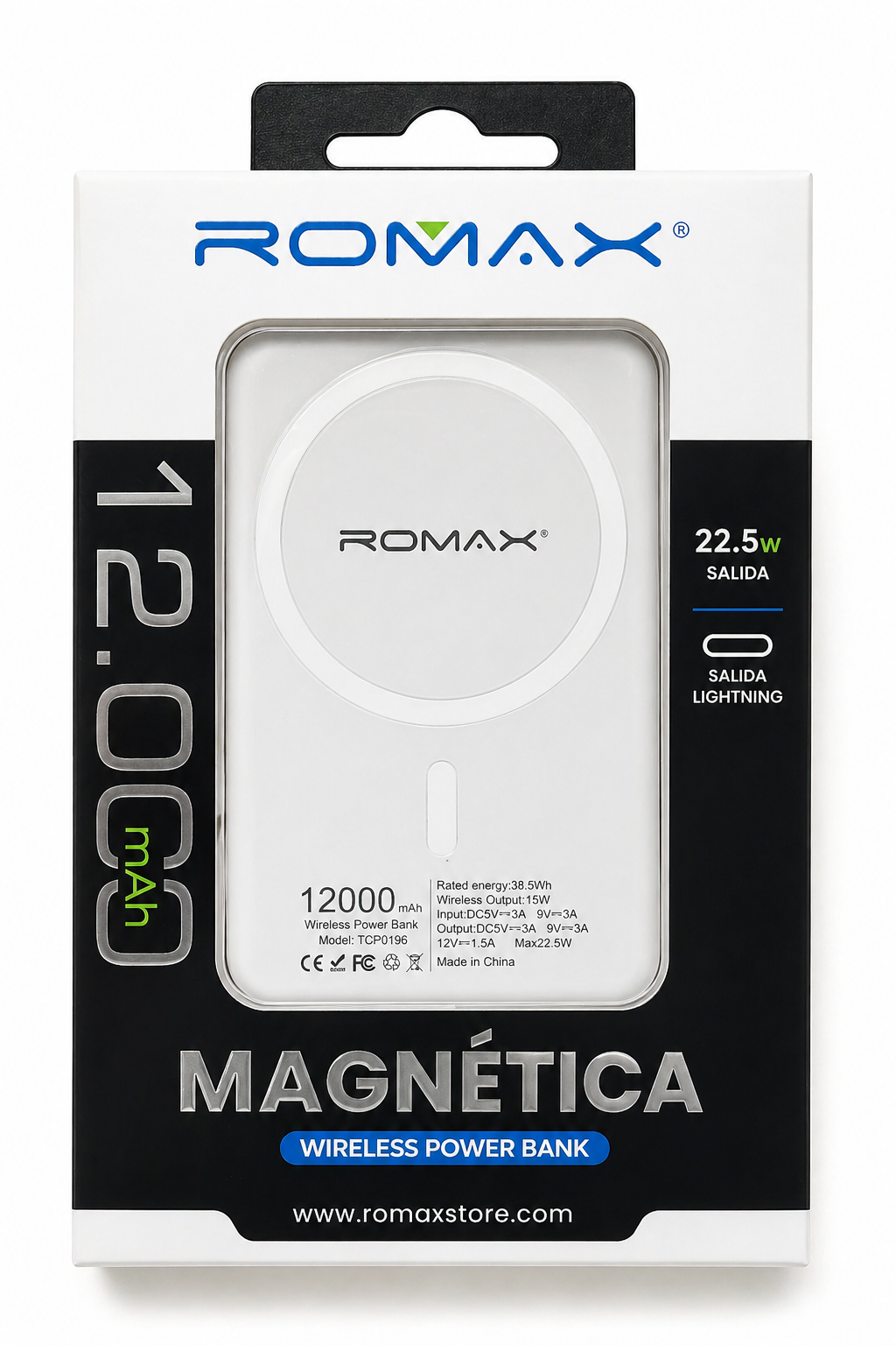 EL CARGADOR PORTÁTIL MAGNÉTICO ROMAX DE 22.5W